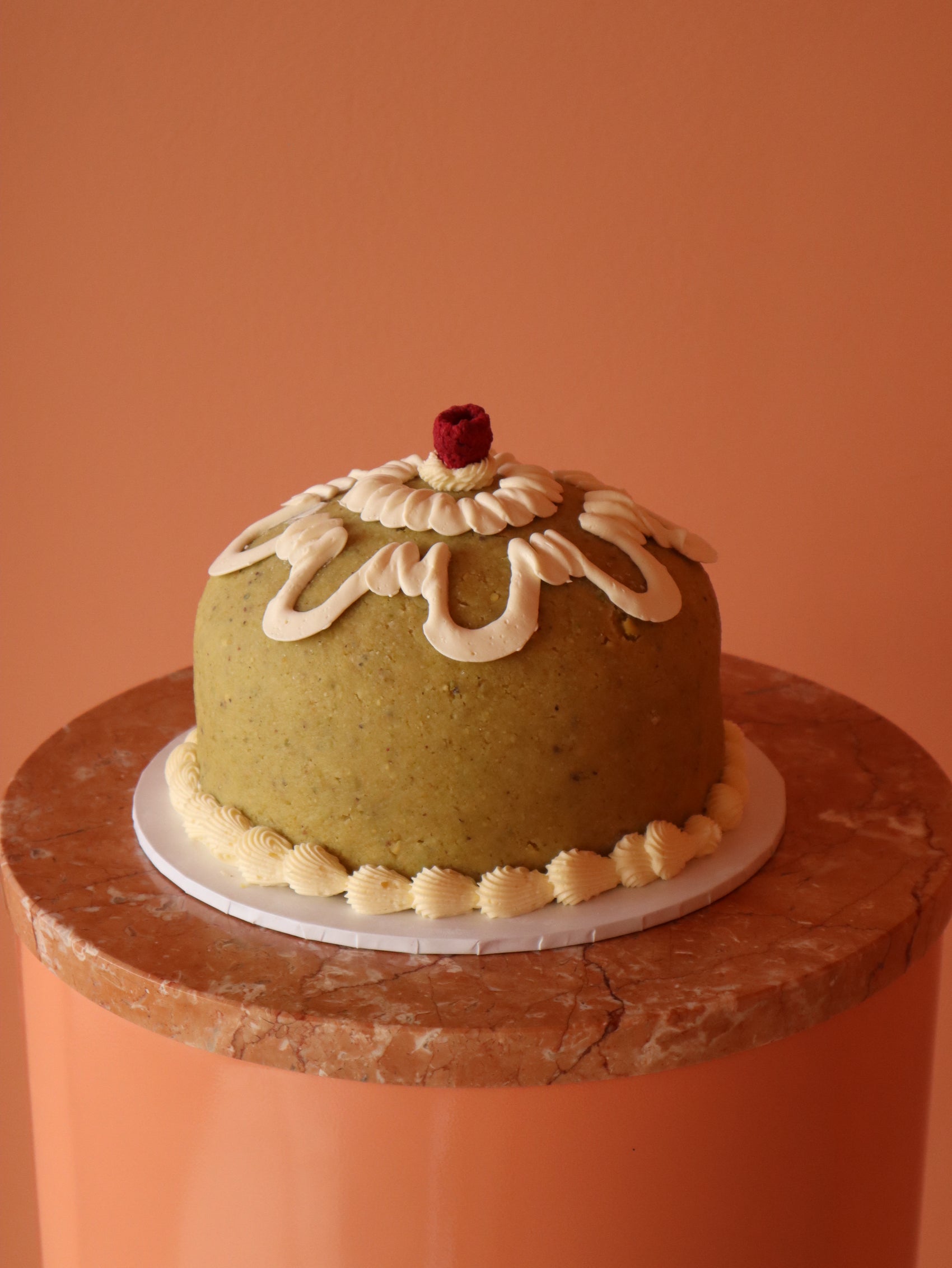 Pistachio Raspberry Princess Cake