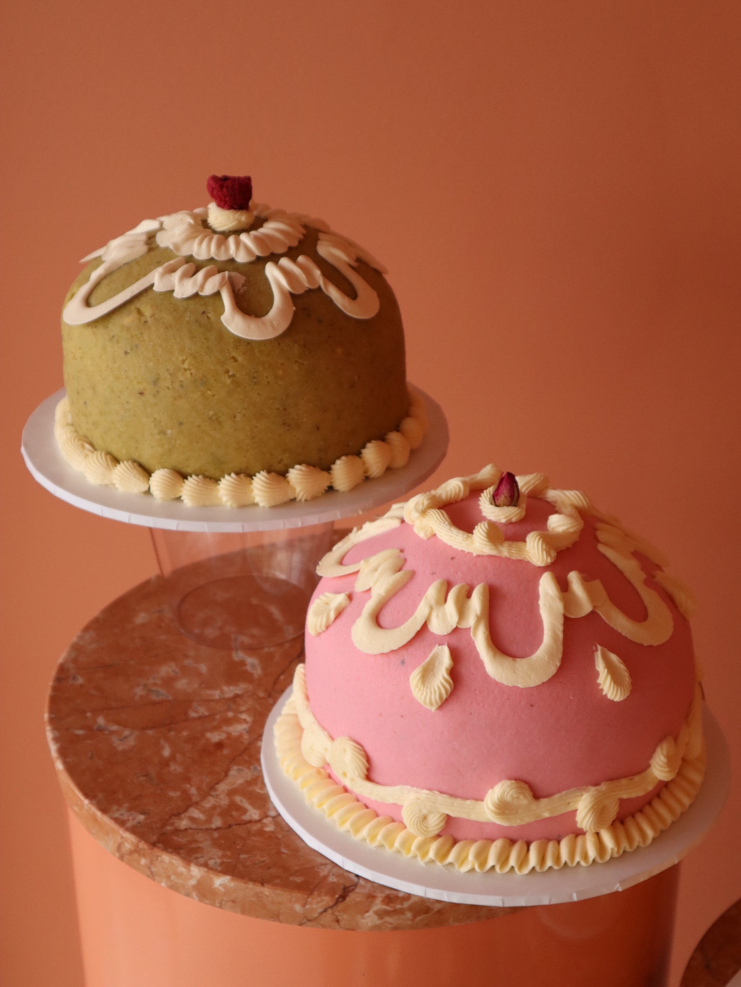 Pistachio Raspberry Princess Cake