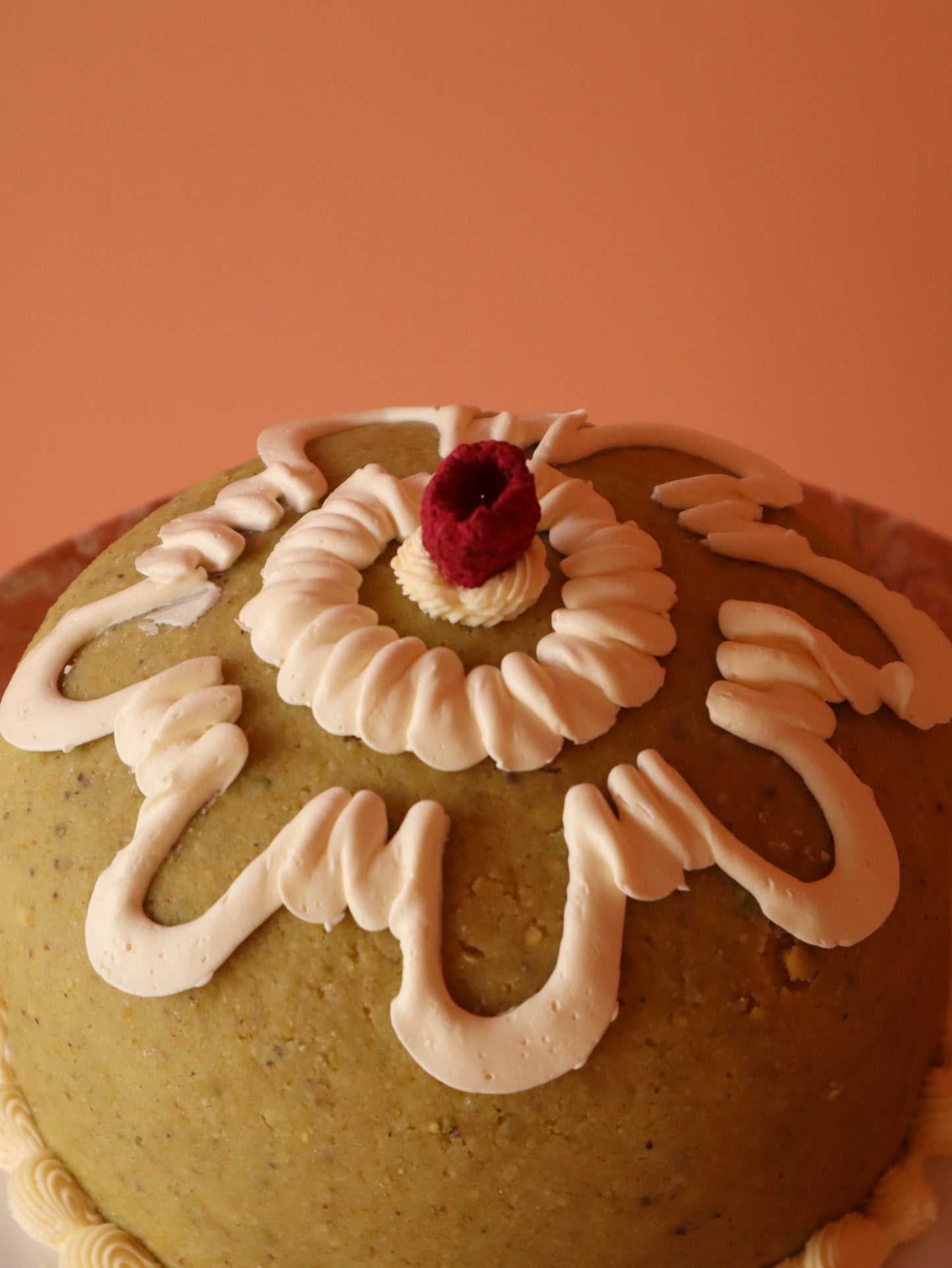 Pistachio Raspberry Princess Cake