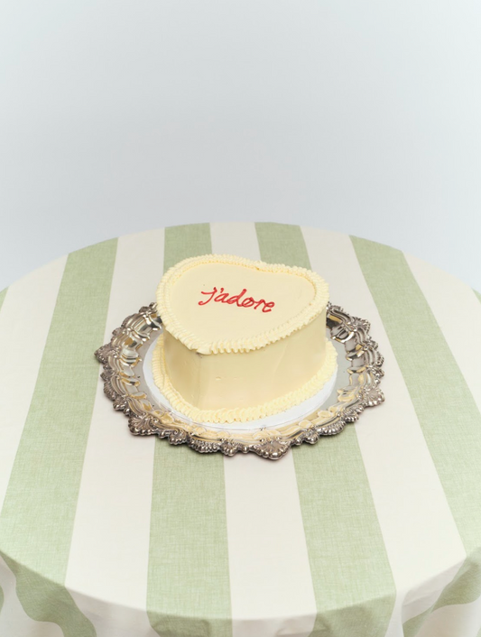 Ruffled Heart Cake